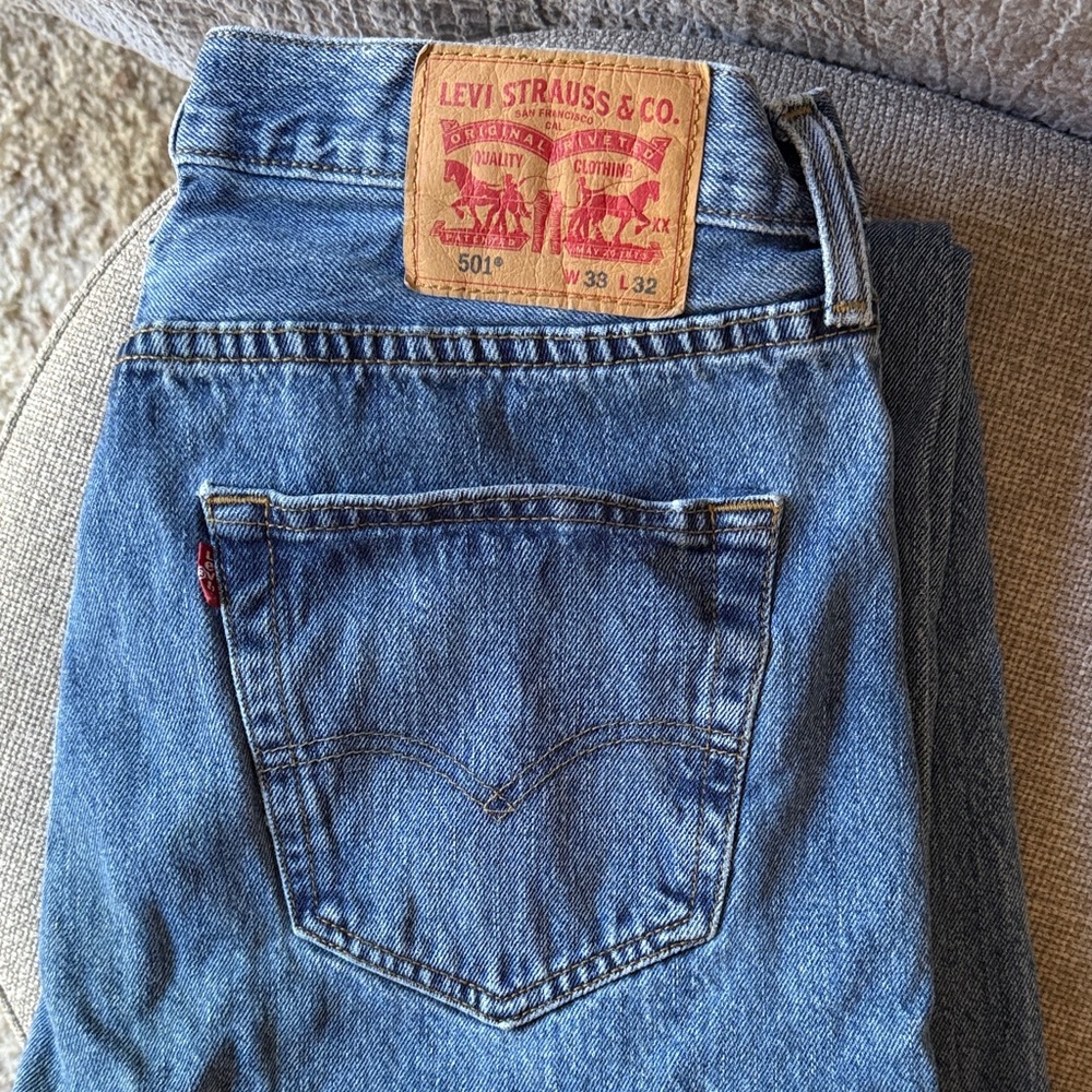 Levi's Classic Straight Blue Jeans 33x32